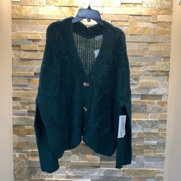 Rag Supply Cropped Cable Cardigan - Picture 2 of 6